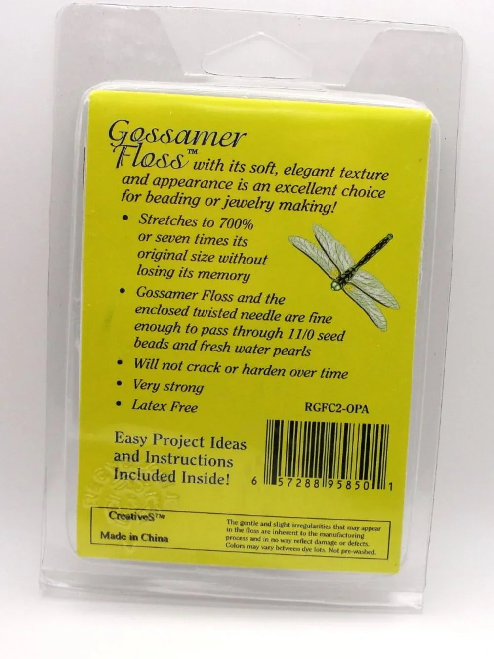 Swarovski 4mm Bicone Crystal Set Clear, Sapphire, Jonquil (60pc) Gossamer Floss - Picture 3 of 6